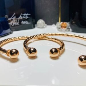 rose gold torque bangle