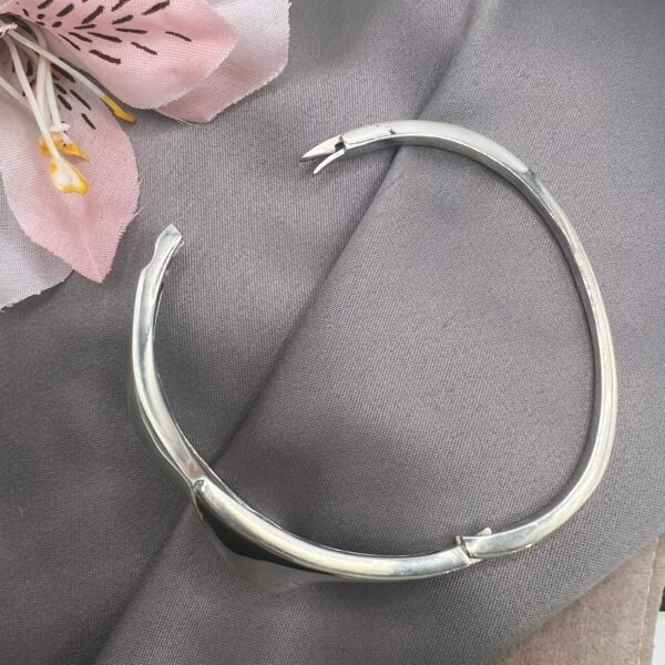 silver bangle shaped