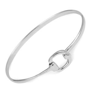 silver snaffle bangle