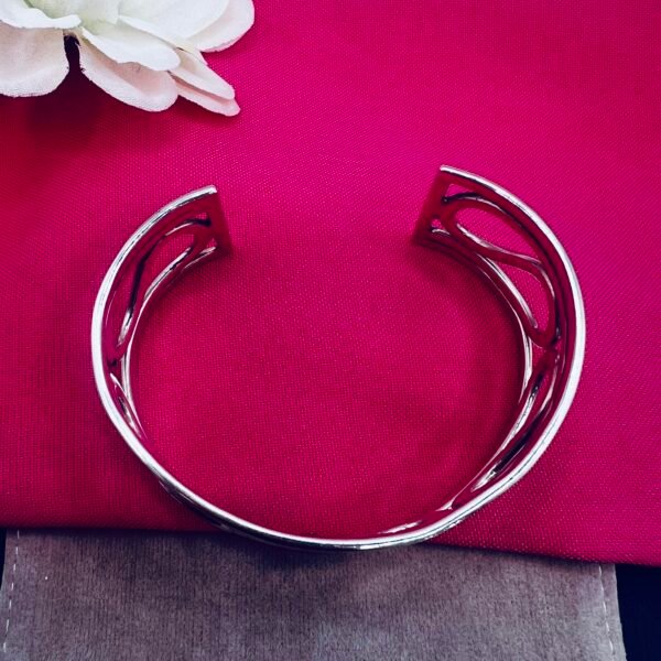 unusual chunky silver bangles